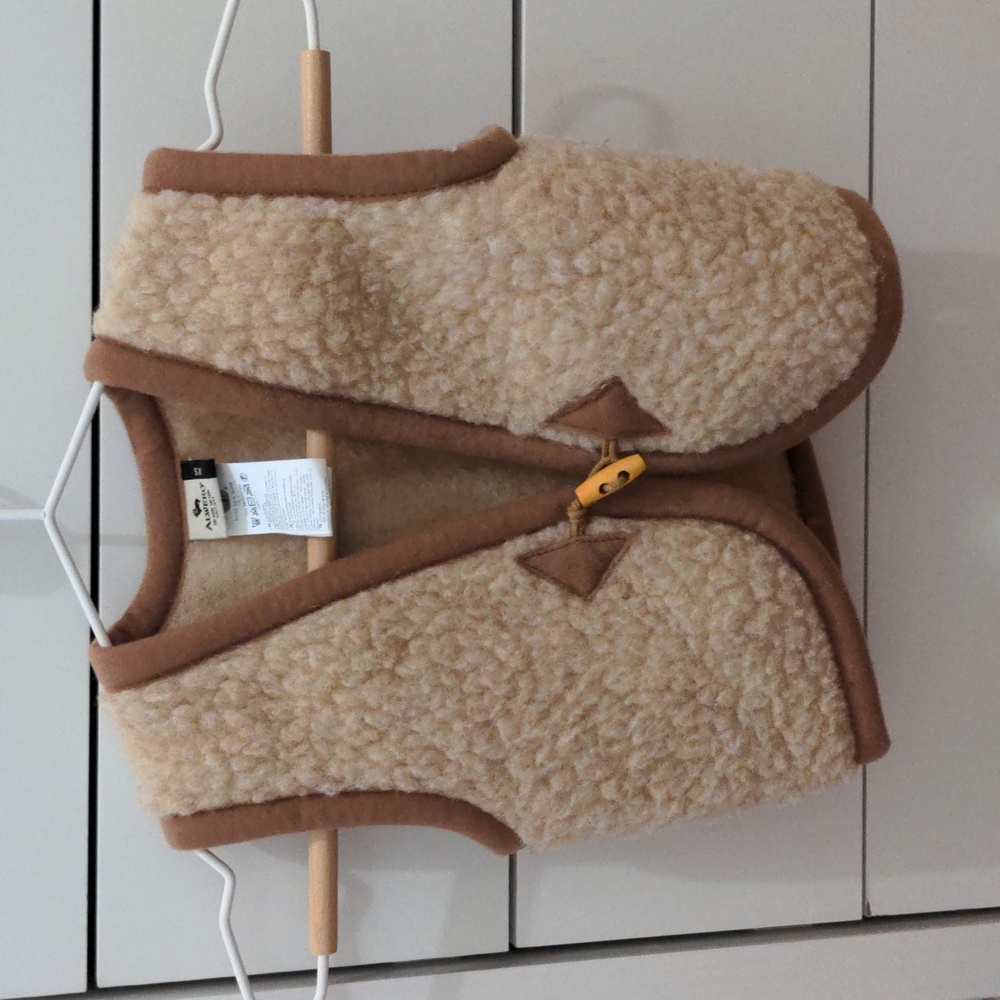Cozy Tan Fleece Vest for Kids